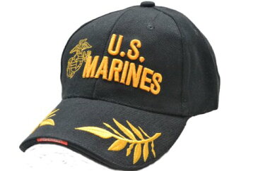 【数量限定価格】ベースボールキャップ US Marine USMC 海兵隊 米国 ミリタリーキャップ 黒色 ブラック