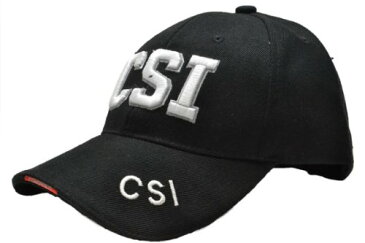 ベースボールキャップ 科学捜査班 CSI 鑑識班キャップ 米国 ミリタリーキャップ ブラック 黒 サバゲー