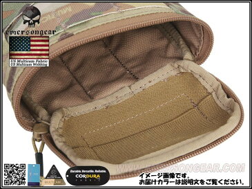EMERSON製 MOLLEシステム Concealed グローブポーチ 手袋ポーチ (コヨーテブラウン CB 茶系色) YKKファスナー使用