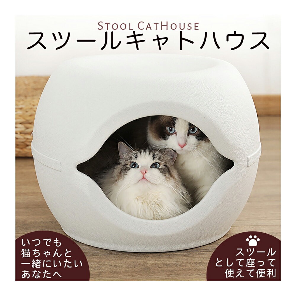 キャットハウス 猫 小型犬 スツール ハウス ペットハウス 椅子 ペット用ハウス おしゃれハウス 耐荷重120KG