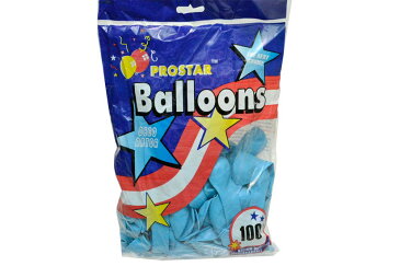 【送料無料 ネコポス便】Balloons 5インチ 約13cm 風船 ラテックス 天然ゴム 100個入り 1袋 (ブルー)