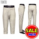 【50%OFF!セール】スツールズ/STOOLS /トラット / TRATTO (秋冬モデル!)千鳥柄 ストレッチパンツ/収納ポーチ付(メンズ)ゴルフウェア/1...