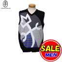 【50%OFF!セール】カステルバジャック / CASTELBAJAC(秋冬モデル!)ロゴ入りニットベスト(メンズ)16