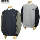 【30%OFF!セール!】IZREEL /イズリール 2024秋冬新作!/切替トレーナー/クルーネック/ ゴルフウェア/メンズ