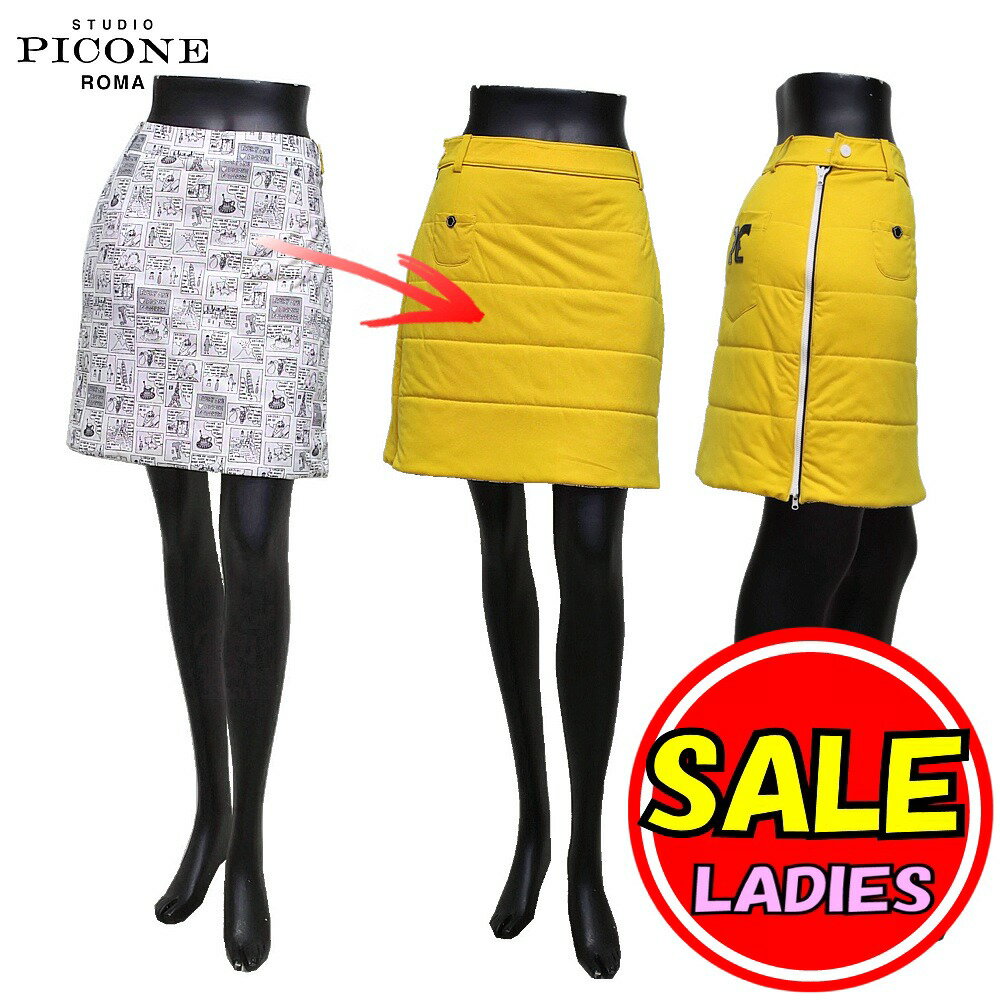 【40％OFF！セール】ピッコーネ/ピッコーネクラブ/Picone/Picone club (秋冬モデル！)スカート /リバーシブル/中綿入り（レディース）ピッコーネ/ゴルフウェア