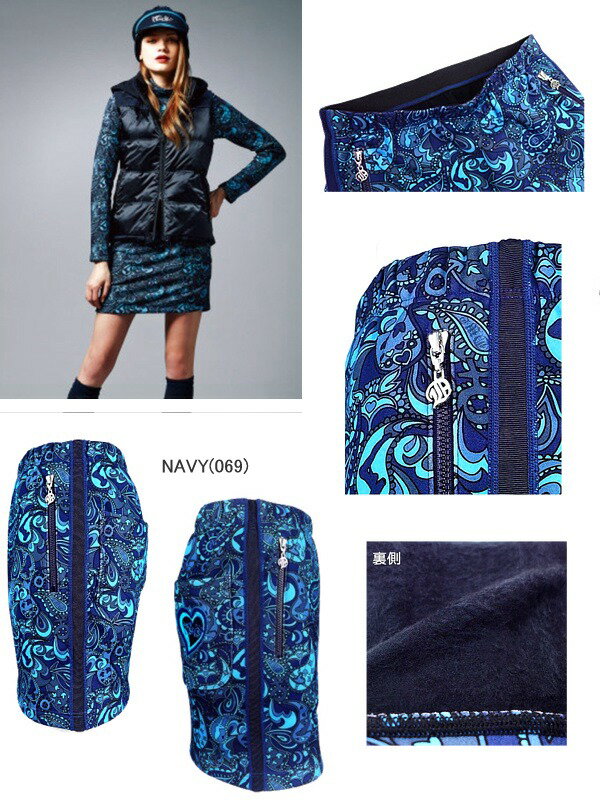 ダンスウィズドラゴン / DANCE WITH DRAGON (秋冬モデル！)爆暖プリントスカート(レディース)ダンスウィズドラゴン