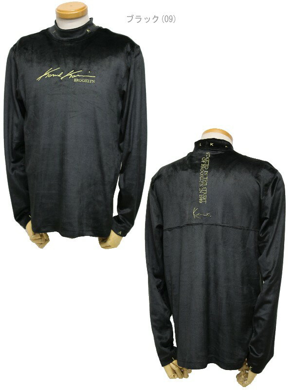 【最終セール！】カールカナイゴルフ / Karl Kani GOLF(秋冬モデル！)ベロア タートルネック ロンT