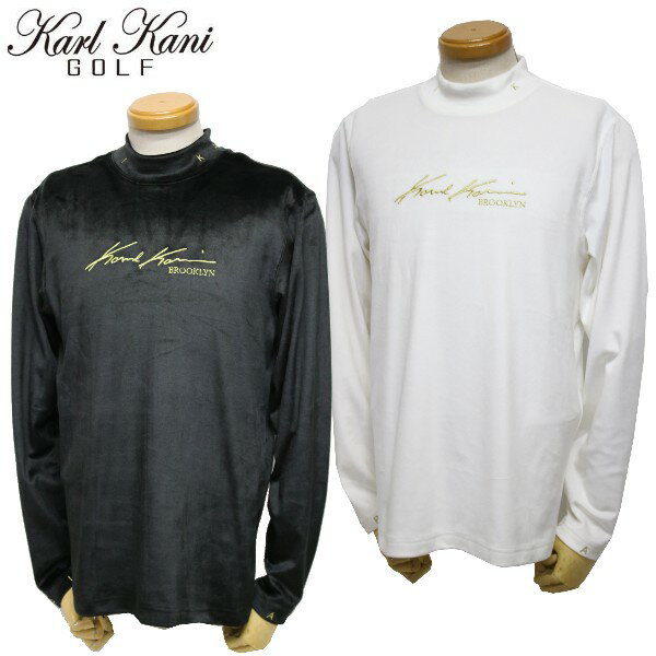 【最終セール！】カールカナイゴルフ / Karl Kani GOLF(秋冬モデル！)ベロア タートルネック ロンT