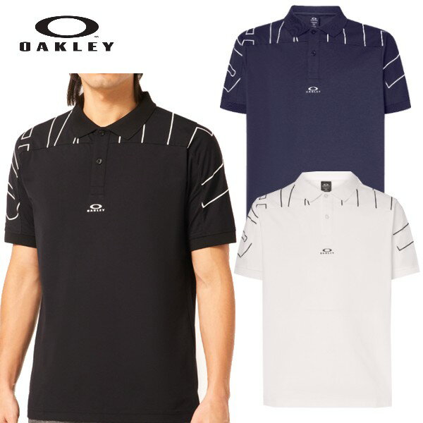 【セール】オークリー / OAKLEY 2024春夏新作！Enhance SS Graphic Polo 1.0/UPF30+　吸汗速乾　ストレッチ　リフレクター /メンズ /