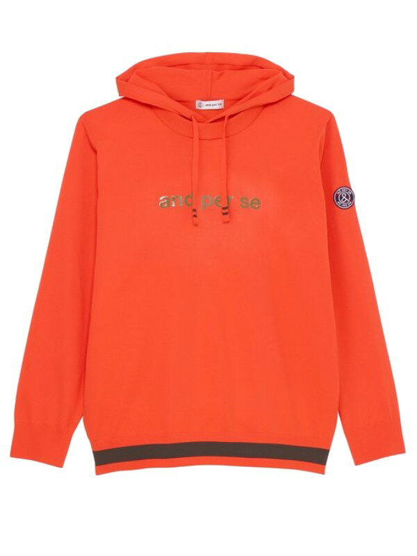 【40％OFF！セール】アンパスィ/and per se(秋冬モデル！)アクティブニットプルパーカ（メンズ）アンパスィ / ゴルフウェア おしゃれ　シンプル　長袖/アンパシー/amf2514a1