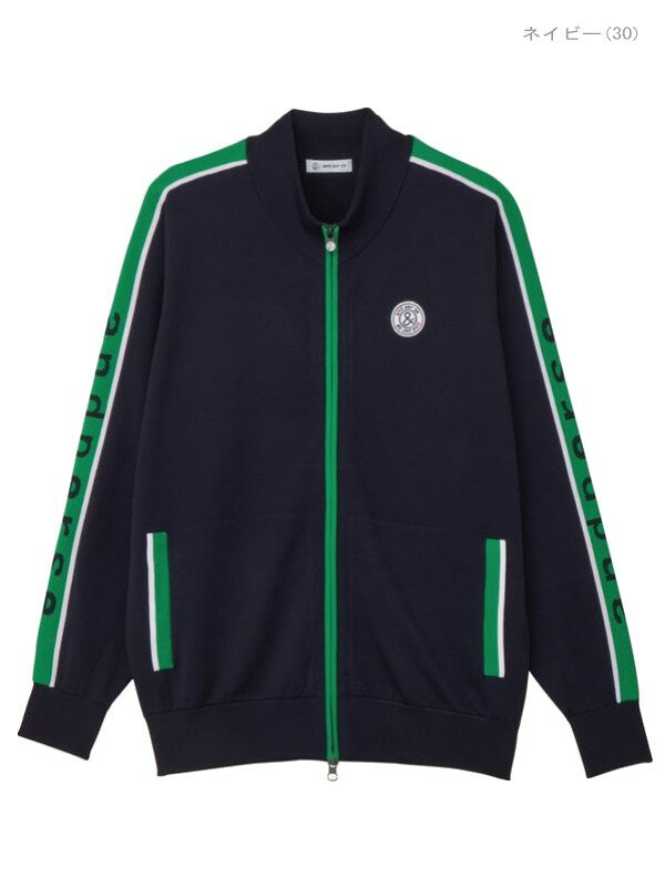 【30％OFFセール！】アンパスィ/and per se(2025秋冬新作！)アクティブニットスタンドカラーブルゾン（メンズ）アンパスィ / ゴルフウェア /アンパシーおしゃれ　シンプル　セーター長袖/amf2905a1