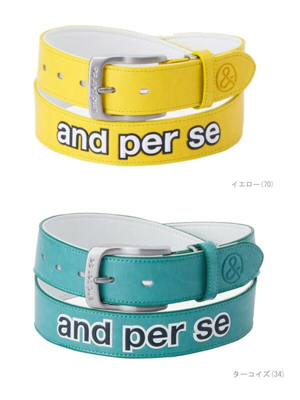 【30%OFFセール！】アンパスィ/and per se (春夏モデル！）ロゴベルト（メンズ）ゴルフウェア/アンパシー/