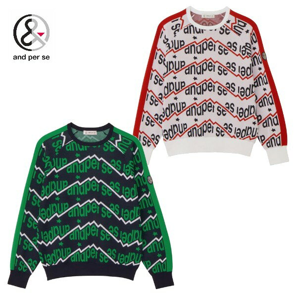 アンパスィ/and per se(2025秋冬新作！）アクティブニット ジャカードセーター（レディース）アンパス..