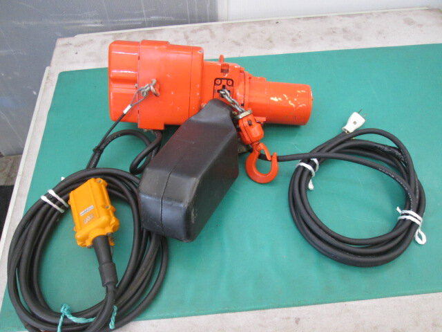 象印 電気チェーンブロック α型 100kg 5.5m AC100V(0222AI)7AT-13S【中古】【RCP】
