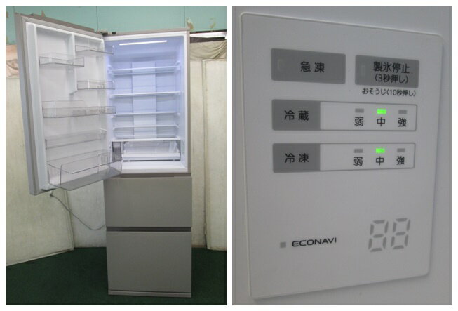 2024年 パナソニック 365L 3ドア冷凍冷蔵庫 NR-C37ES1L-C(1211AH)7CY-1【中古】【RCP】