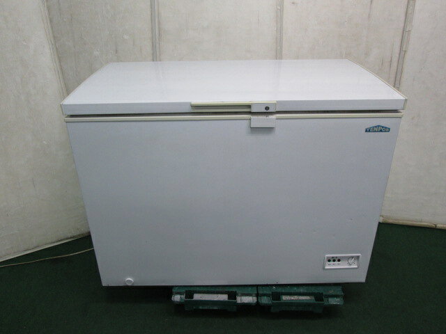 テンポス 282L 冷凍ストッカー TBCF-282-RH 上蓋固定不良 個人様営業所止(1104EH)7CC-13【中古】【RCP】