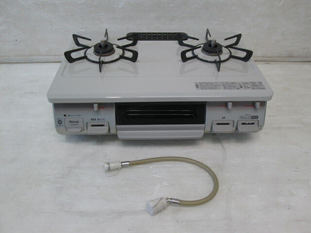 リンナイ グリル付ガスコンロ RTE597BEL LPガス用(0226CH)7AT-1S【中古】【RCP】