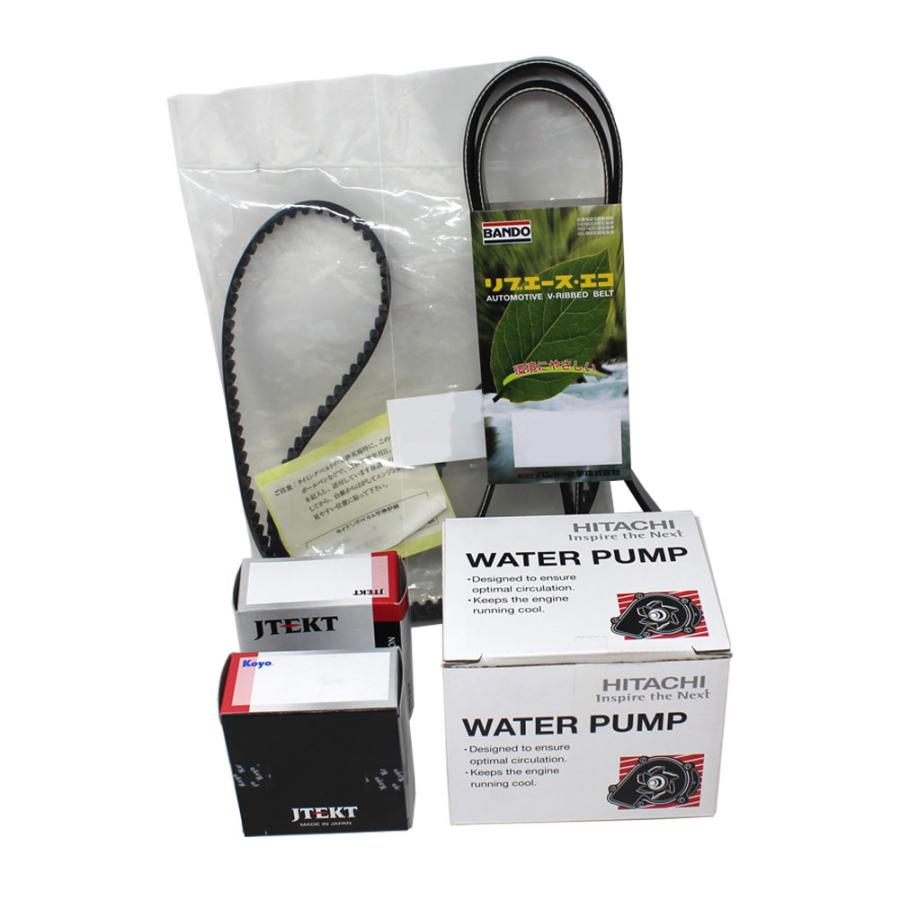 【送料無料(北海道・沖縄県を除く)】 タイミングベルトとファンベルトのセット スバル ステラ RN1 RN2 (SCなし) H18.05〜H23.03用 5点セット TM-F021 77088 77087 F3-033 4PK1030 | タイミングベルト テンショナー ウォーターポンプ