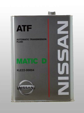 純正 ATFミッションオイル 4リットル缶 日産 NXクーペ HNB13用 オートマチックフルード マチックフルードD KLE22-00004 | 純正品 オイル 4L 純正オートマオイル