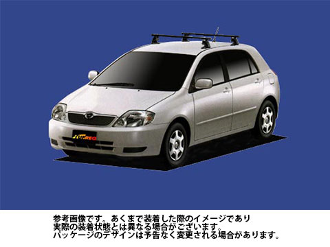 【法人様送料無料】 トヨタ カローラランクス 型式 ZZE122 ZZE123 ZZE124 用 VB6 FFA1 TA1 | タフレック 精興工業 車 パーツ ルーフキャリア ベースキャリア ルーフラック 天井 収納 カーキャリア ルーフレール 自動車 ラック カー用品 屋根 車用 ルーフキャリー カーグッズ 2