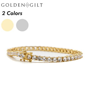 ゴールデンギルト Golden Gilt テニスチェーン ブレスレット 腕輪 ゴールド "Tennis Bracelet - 18K Gold