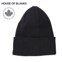 House Of Blanks ハウスオブブランクス 無地 コットン ニットキャップ ビーニー カナダ製 "Fine Knit Beanie" MADE IN CANADA 帽子 シンプル おすすめ ブランド メンズ 男性 レディース 女性 ユニセックス