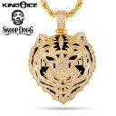 キングアイス スヌープドッグ ネックレス ゴールド ジルコニアストーン The Bengal Necklace - Designed by Snoop Dogg x King Ice 人気ブランド アクセサリー 金メッキ メンズ レディース 男女兼用 送料無料