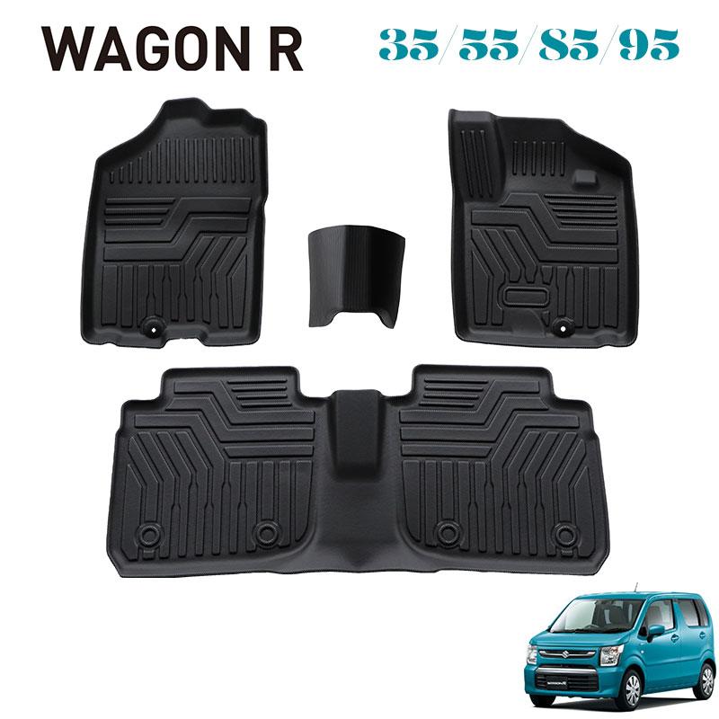 ワゴンR ワゴンRスティングレー MH35S MH55S MH85S MH95SS 3D フロアマット ズレ防止 フロアマット ス..