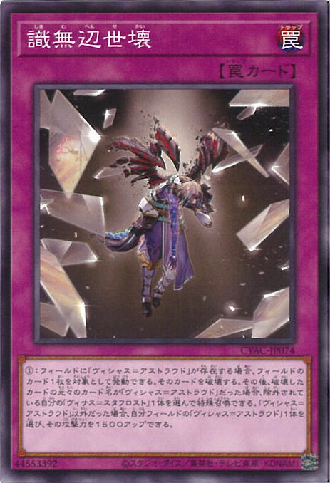 【中古】遊戯王 識無辺世壊 【CYAC-JP074 ノーマル】 CYBERSTORM ACCESS シングルカード