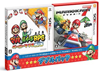 新品3DS マリオ＆ルイージRPG ペーパーマリオMIX・マリオカート7 ダブルパック