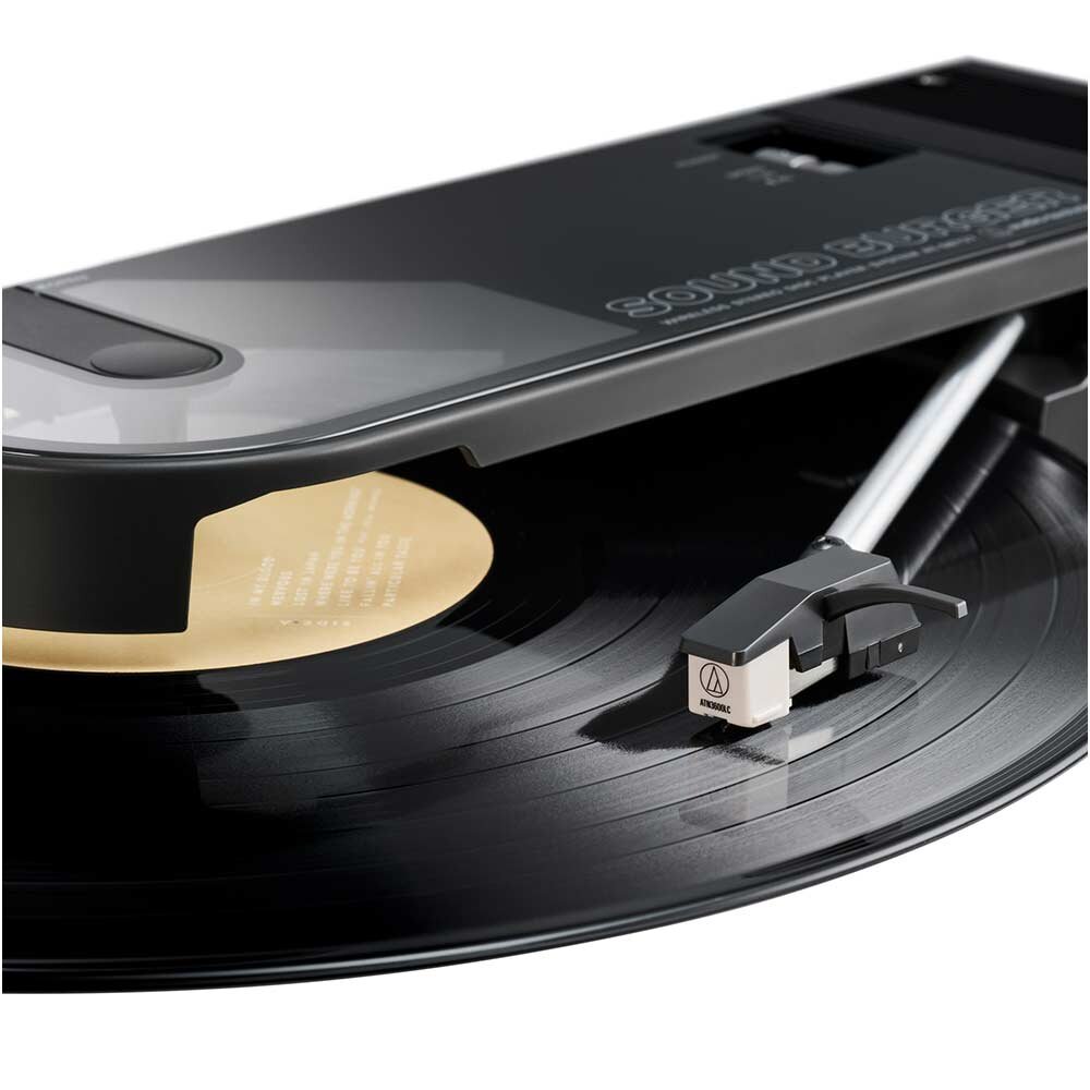レコードプレーヤー 「サウンドバーガー」 オーディオテクニカ AT-SB727BK ワイヤレス Bluetooth auc-stepreikodo-10619872 ステップREIKODO サンプル画像3