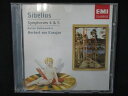 840 中古CD Sibelius Symphony No 4 & 5 / Karajan (輸入盤)