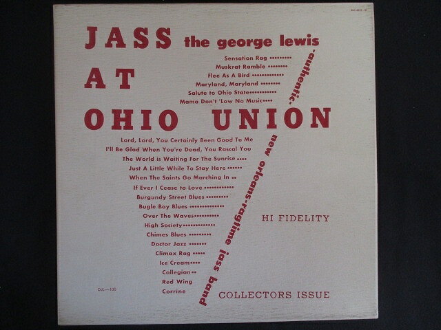 LP/R[h 0183W[WCX/Jass At The Ohio Union/2LP/{/BMC4032