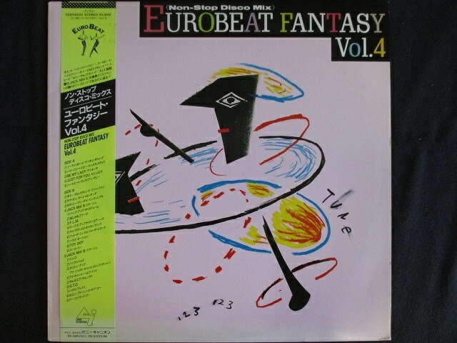 LP/レコード 0142■ヴァネッサ マックスコヴェリ他オムニバス/ノンストップディスコミックス ユーロビートファンタジー Vol.4/帯付/C28Y0335