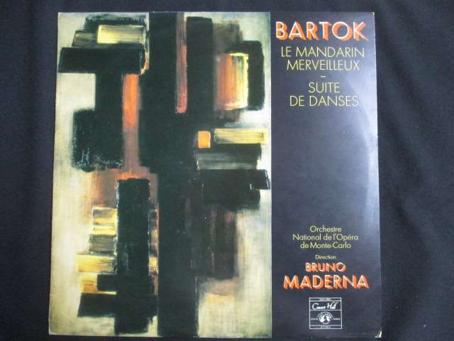 LP/レコード 0188■マデルナ指揮 モンテカルロ国立歌劇場管弦楽団/バルトーク 舞踊音楽 奇妙な支那の役人 舞踏組曲/SMS2660