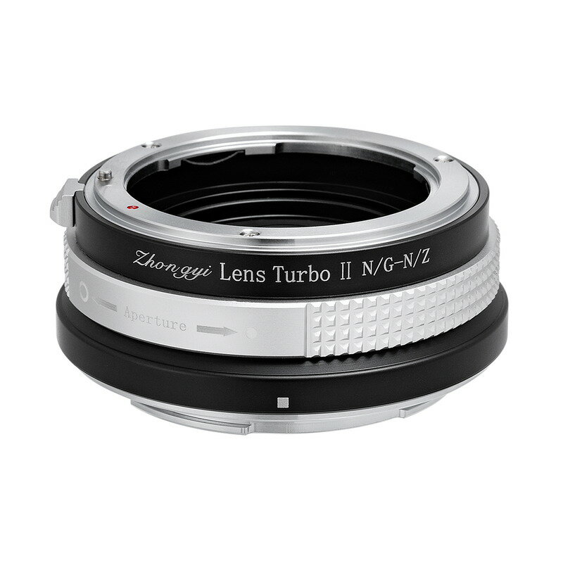 【P2倍 クーポン！マラソン】中一光学 Lens Turbo II N/G-NZ ニコンFマウント(Gタイプ対応)レンズ - ニコンZマウント フォーカルレデューサーアダプター