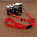 【送料無料】cam-in (カムイン) カメラストラップ CS175シリーズ 紐型 ナイロン CAM1854 レッドかわいい ネックストラップ 斜めがけ 肩掛け 首かけ シンプル コンデジ(2)