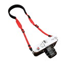 【送料無料】cam-in (カムイン) カメラストラップ CS176シリーズ 紐型 ナイロン CAM1874 レッドかわいい ネックストラップ 斜めがけ 肩掛け 首かけ シンプル コンデジ(2)