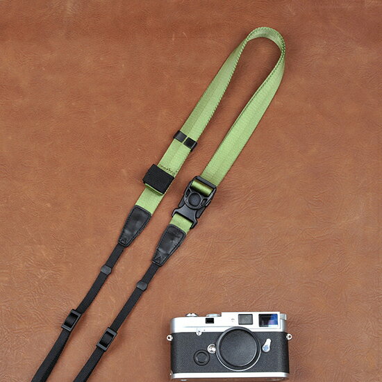 【P2倍！BF】【送料無料】cam-in カメラストラップ ナイロン ライトグリーン 無地 CAM8835 ネックスト..