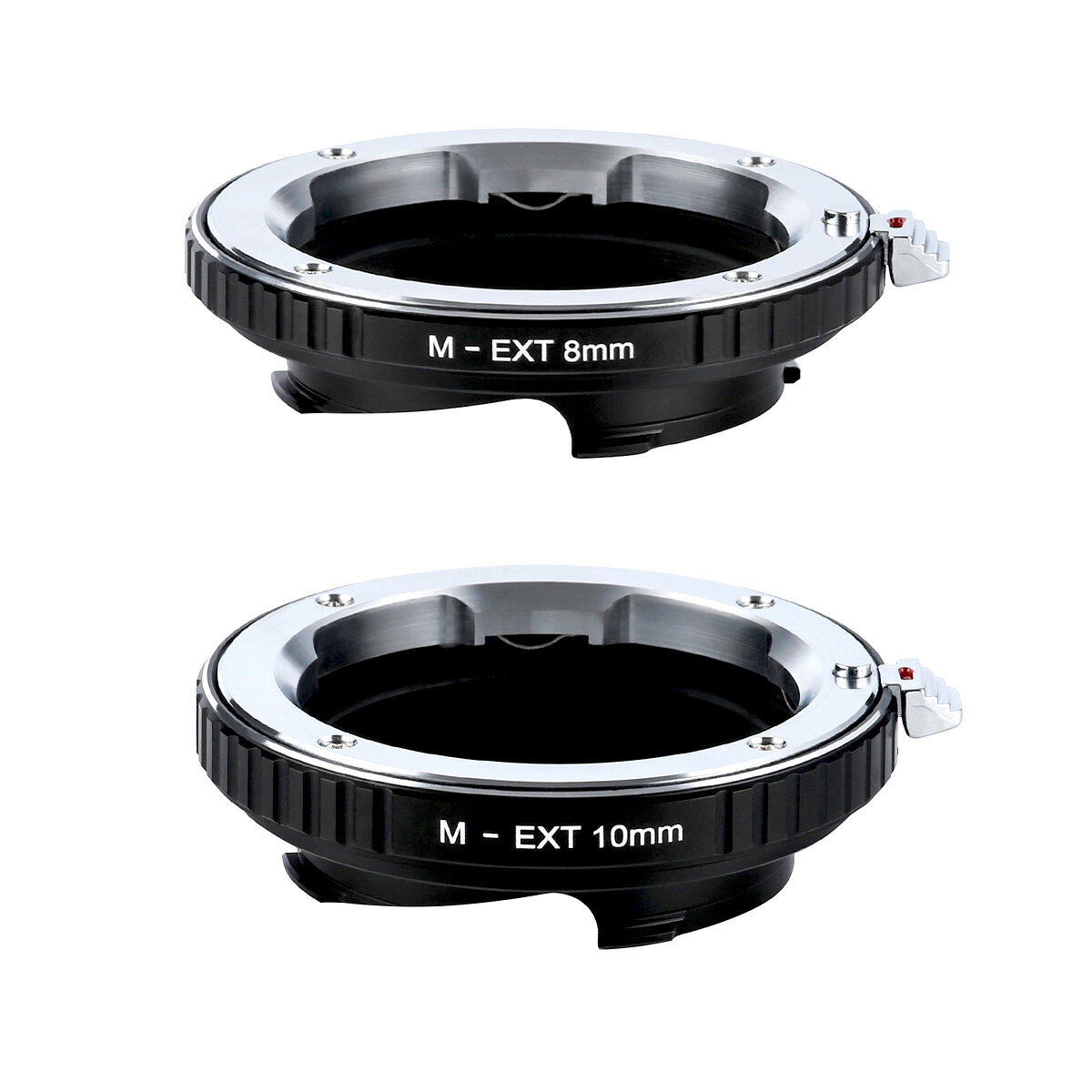 【P2倍+クーポン！マラソン】K&F Concept レンズマウントアダプター KF-MM8/10 (ライカMマウント接写リングセット） 8mm / 10mm