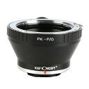 【P2倍+クーポン!マラソン】K&F Concept レンズマウントアダプター KF-PKQ-T (ペンタックスKマウントレンズ → ペンタックスQマウント変換)三脚座付き
