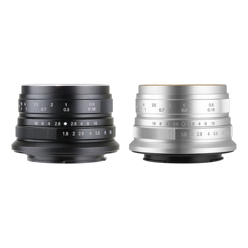 七工匠 7artisans 25mm F1.8（キヤノンEF-Mマウント、ソニーEマウント、フジフイルムXマウント、マイクロフォーサーズマウント）ブラック or シルバー 単焦点レンズ 標準