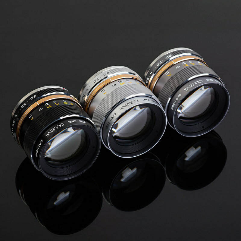 毒鏡 DULENS APO 85mm F2 単焦点レンズ ブラック グレー シルバー