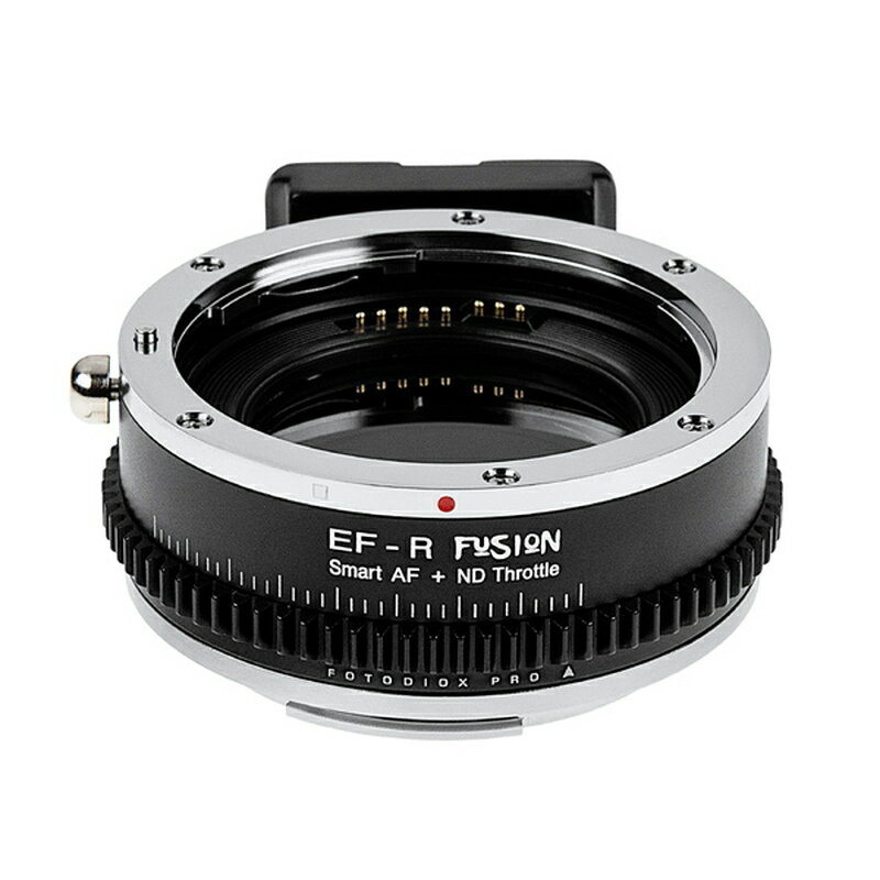 Fotodiox EF-CRF-FSN-NDT（キヤノンEFマウントレンズ → キヤノンRFマウント変換）電子マウントアダプター 可変式NDフィルター内蔵 ブラック