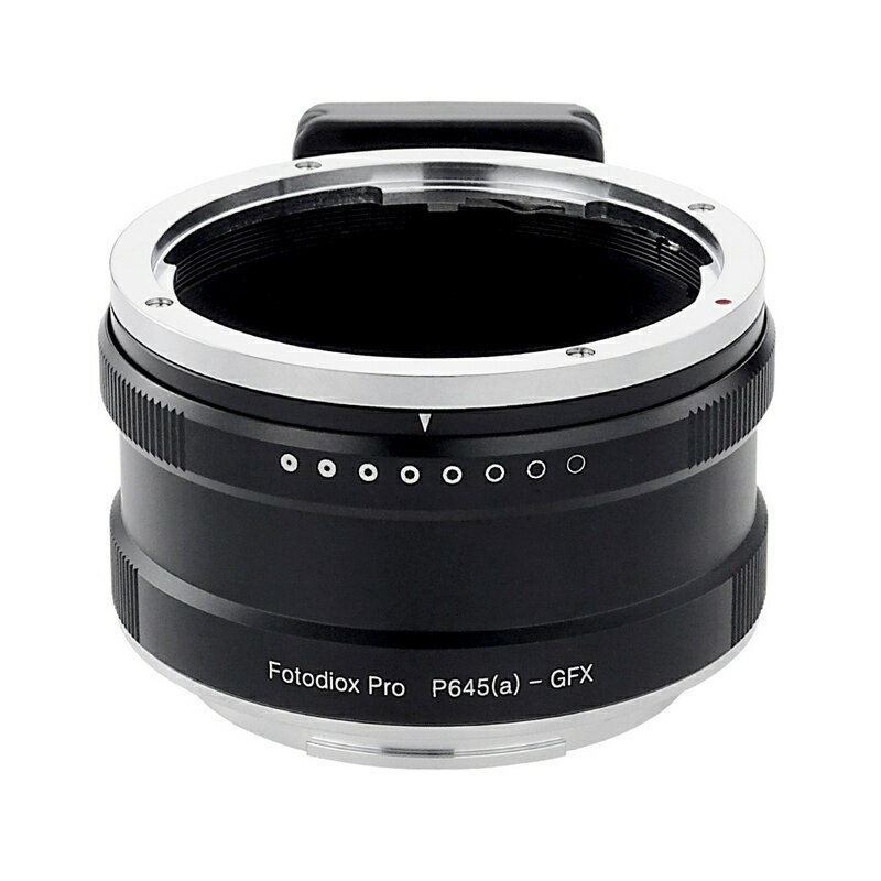 Fotodiox P645a-GFX（ペンタックス645 (DAレンズ対応)マウントレンズ → 富士フイルムGFX Gマウント変換)絞りリング付き マウントアダプター