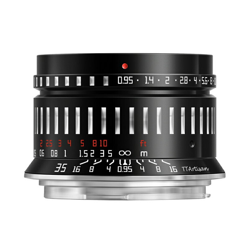 銘匠光学 TTArtisan 35mm F0.95 C キヤノンRFマウント 35mm f/0.95C RF (BS) 単焦点レンズ 標準 canon rfレンズ rfマウント レンズ カメラ交換レンズ 大口径 レンズ ブラック×シルバー