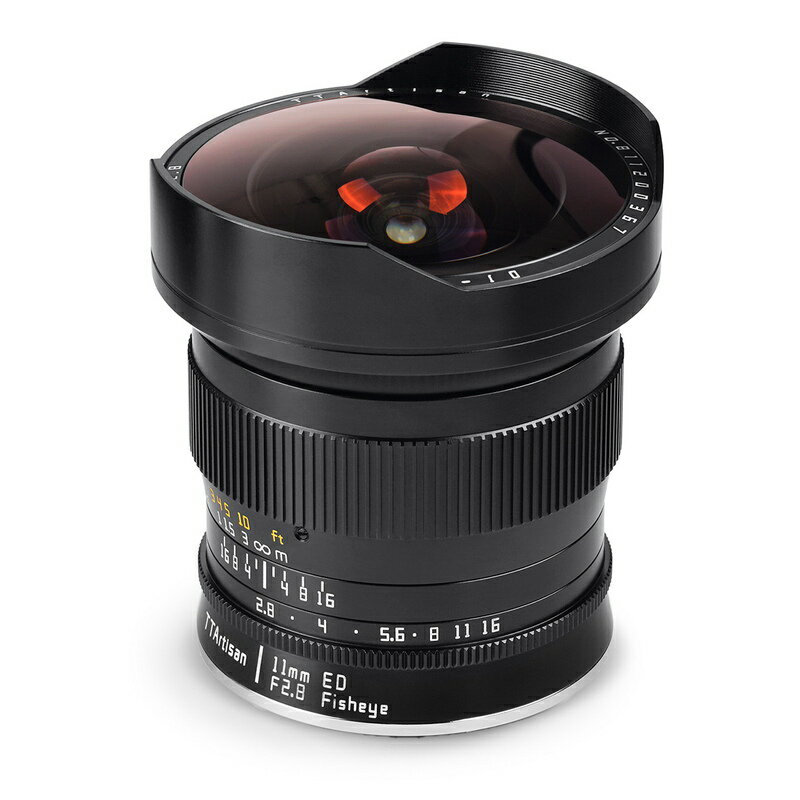 銘匠光学 TTArtisan 11mm f/2.8 Fisheye ニコンF マウント カメラレンズ 魚眼レンズ フィッシュアイ 一眼レフ用 ブラック