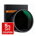 【P2倍+クーポン!マラソン】【楽天ランキング1位】【5%OFFクーポン配布中】K&F Concept レンズフィルター バリアブル(可変式)NDフィルター 82mm 減光範囲 ND8-ND2000|KF-82ND2K 減光フィルター 薄型 撥水マルチコーティング加工