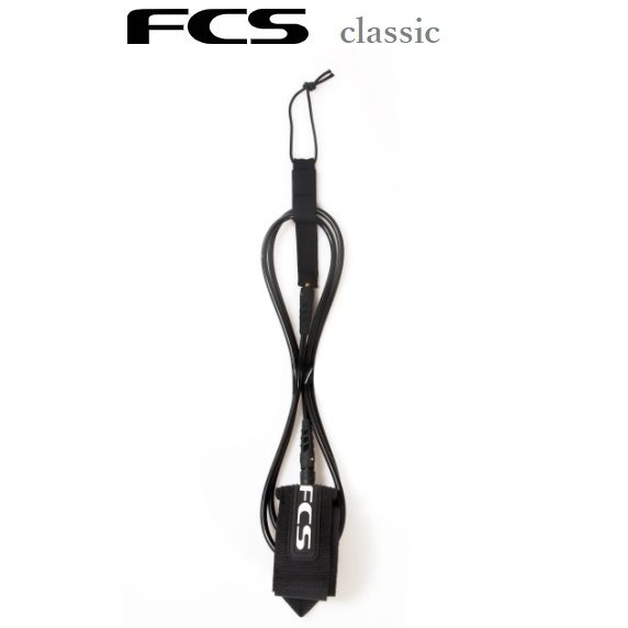 送料無料 FCS CLASSIC REGULAR 8FT エフシーエス リーシュコード レギュラー サーフィン セミロング ミニタンカー ミッドレングス