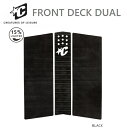 送料無料 CREATURES OF LEISURE クリエイチャー FRONT DECK DUAL フロントデッキ フロント センターデッキ 黒 ブラック BLACK TRACTION トラクション